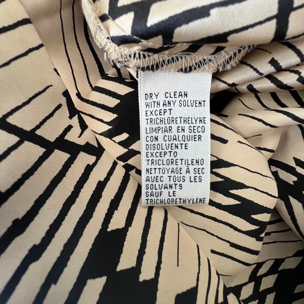 Rena Rowan Women's  100% Silk Button-Up‎ Blouse Size 12 Vintage - Picture 6 of 16